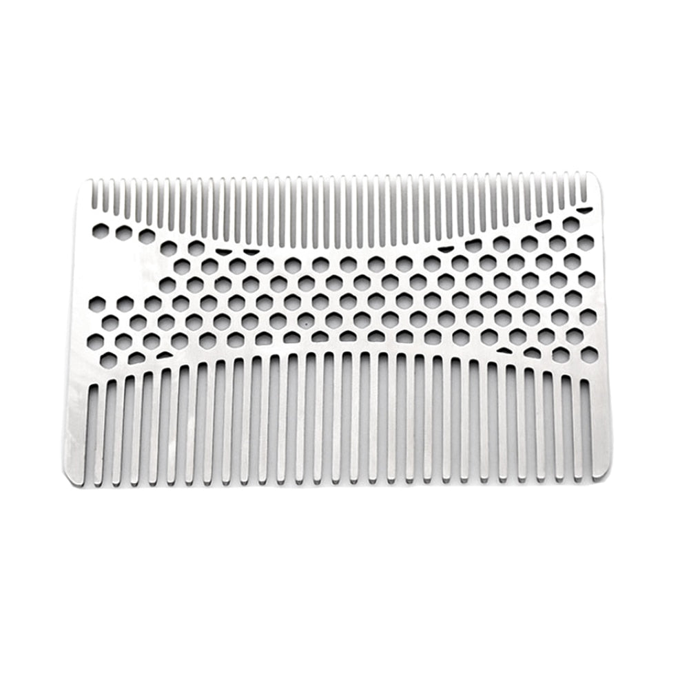 Stainless Steel Mustache Comb Beard Comb For Men's - tashnbeard