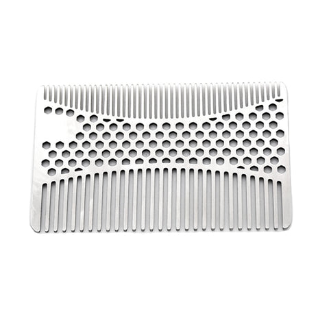 Stainless Steel Mustache Comb Beard Comb For Men's - tashnbeard