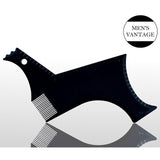 New Arrival Styling Template Stencil Hair Beard Comb - tashnbeard