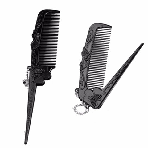 Foldable Butterfly Shape Hair Pocket Clip Hair Comb - tashnbeard